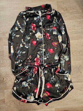 Stars Above Floral Pajama Set, Size Small